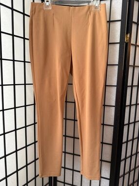 Calvin Klein Women's Tan Stretch Ponte Ankle Pants Size 10
